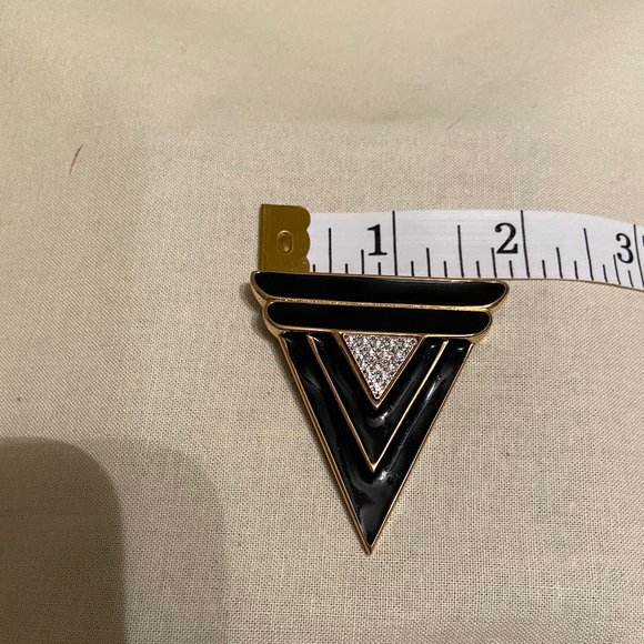 Vintage Triangle Art Deco Inspired Pin - Picture 7 of 8